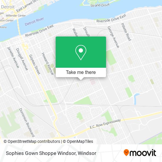 Sophies Gown Shoppe Windsor map