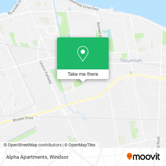 Alpha Apartments map