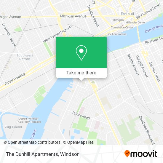 The Dunhill Apartments map