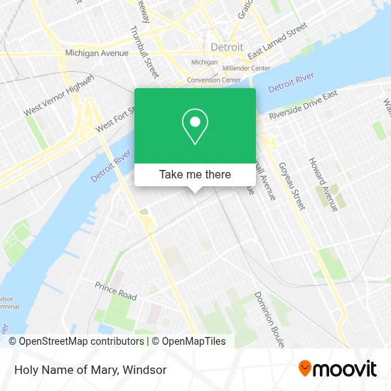 Holy Name of Mary map