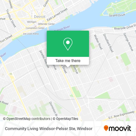 Community Living Windsor-Pelssr Ste map