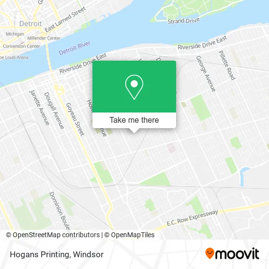 Hogans Printing map