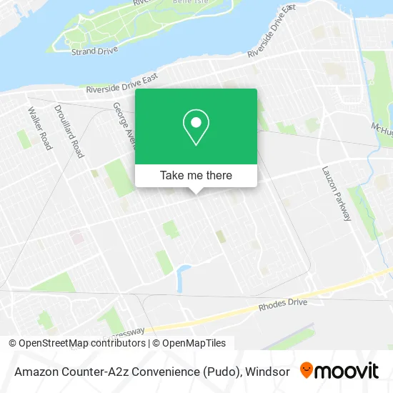 Amazon Counter-A2z Convenience (Pudo) map