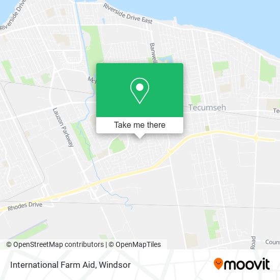 International Farm Aid map