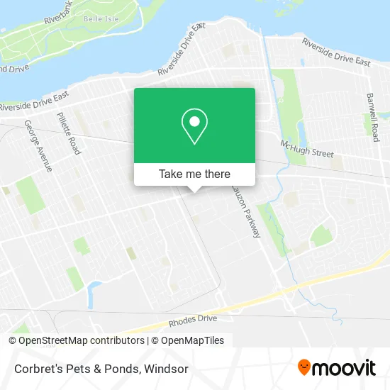 Corbret's Pets & Ponds map