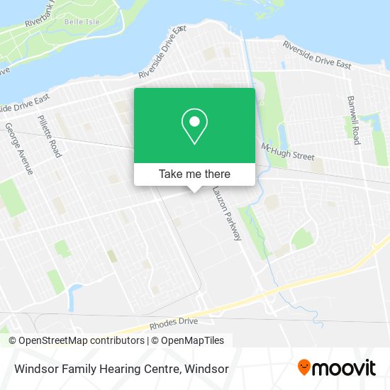 Windsor Family Hearing Centre map