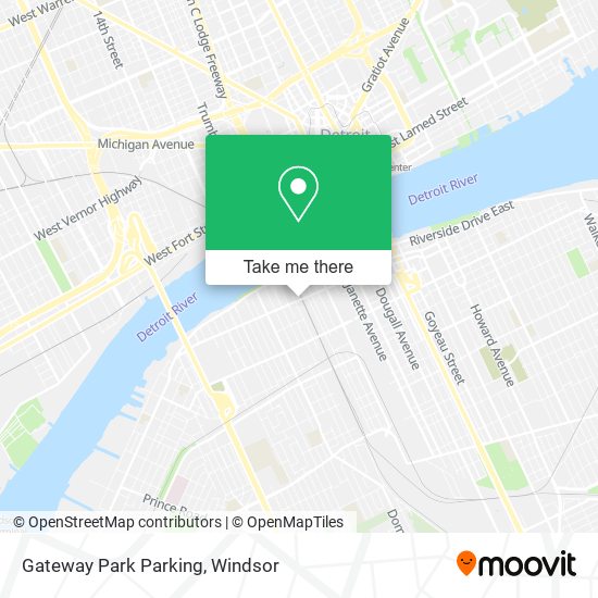 Gateway Park Parking map