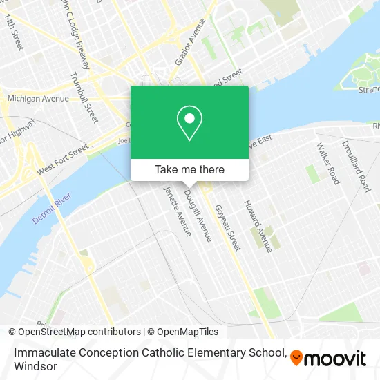 Immaculate Conception Catholic Elementary School map