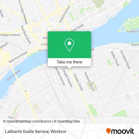 Laliberte Guide Service map