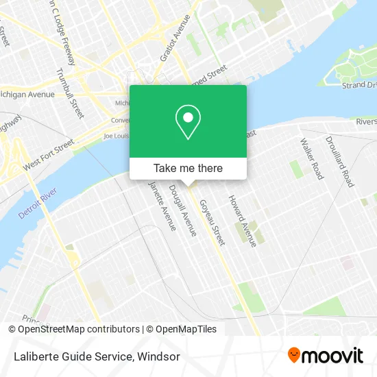 Laliberte Guide Service map