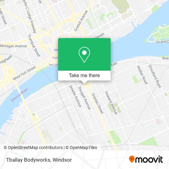 Tballay Bodyworks map