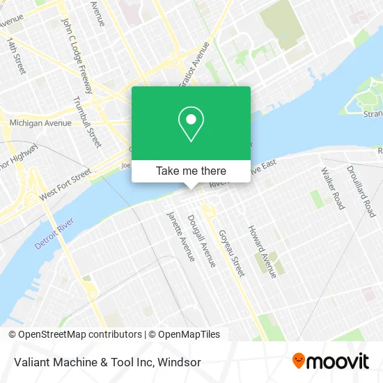 Valiant Machine & Tool Inc map