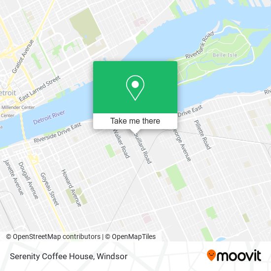 Serenity Coffee House map