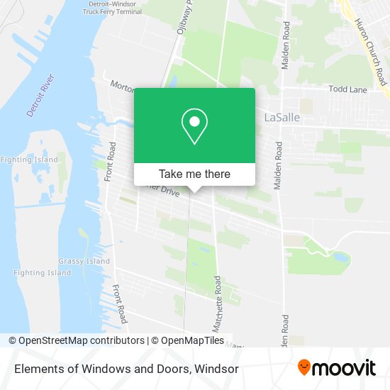 Elements of Windows and Doors map