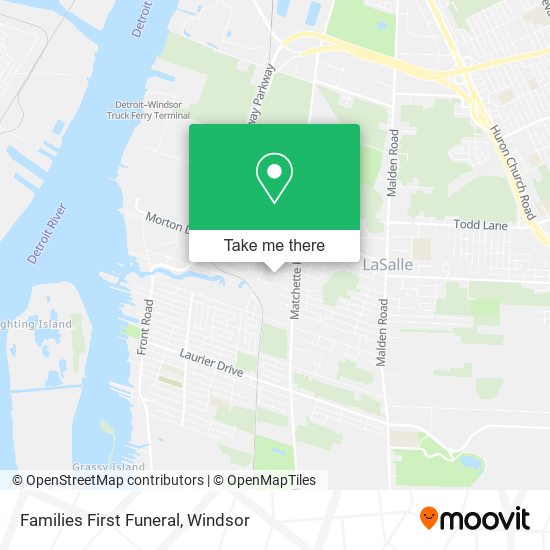 Families First Funeral map