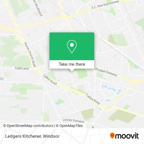 Ledgers Kitchener map