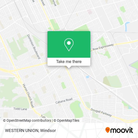 WESTERN UNION map