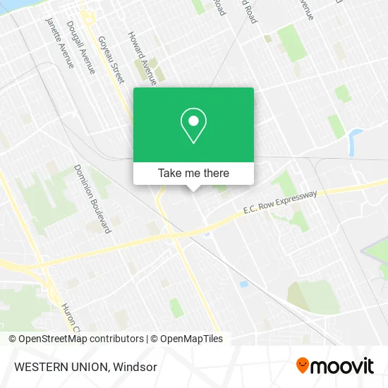 WESTERN UNION map