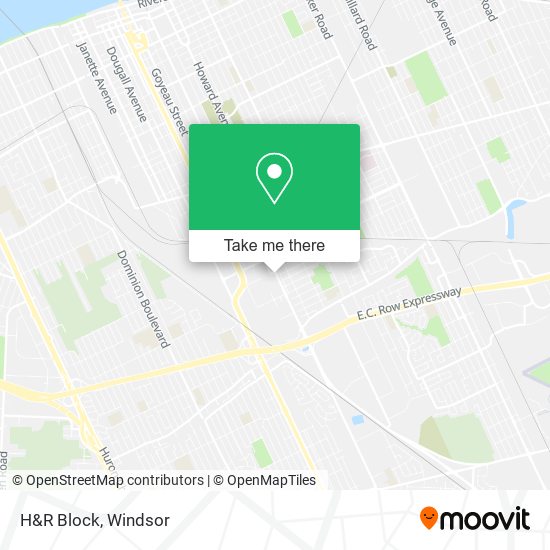 H&R Block map