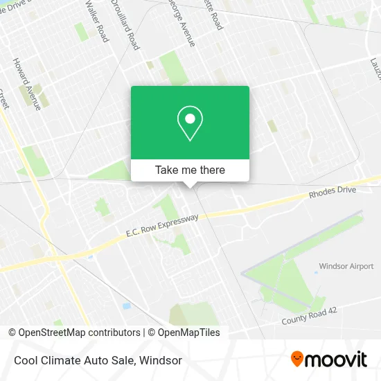 Cool Climate Auto Sale map