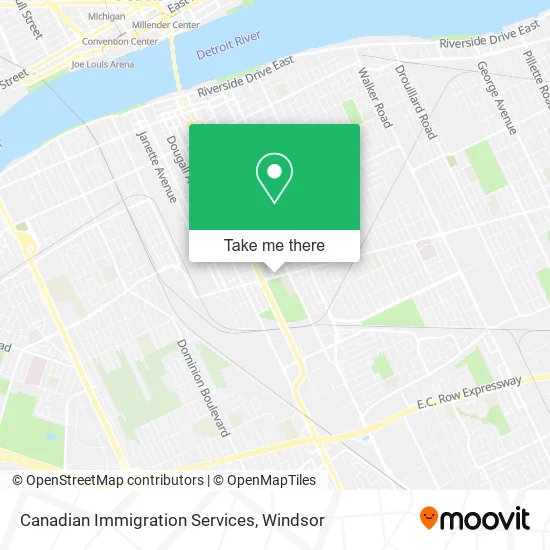 Canadian Immigration Services map