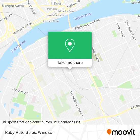Ruby Auto Sales map