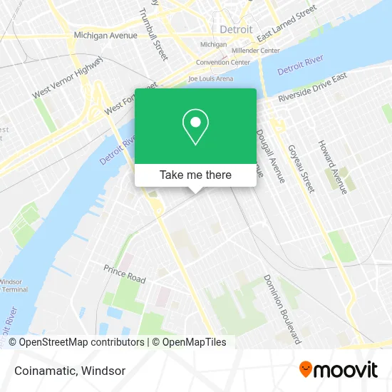 Coinamatic map