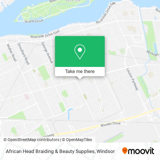 African Head Braiding & Beauty Supplies map