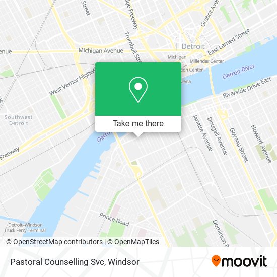 Pastoral Counselling Svc map