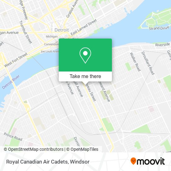 Royal Canadian Air Cadets map