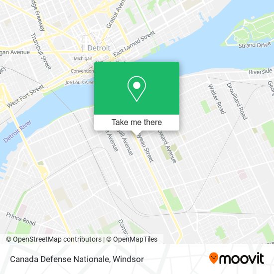 Canada Defense Nationale map