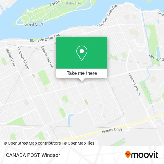 CANADA POST map
