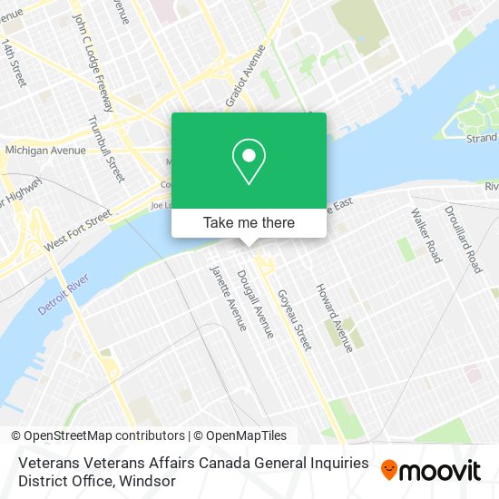 Veterans Veterans Affairs Canada General Inquiries District Office plan