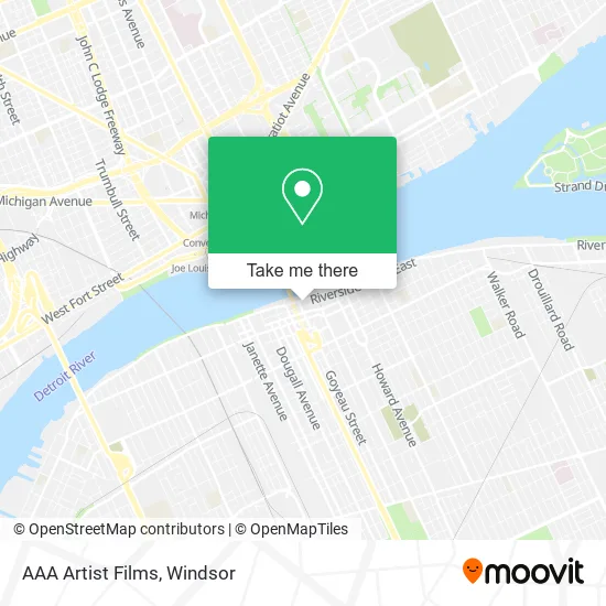 AAA Artist Films map