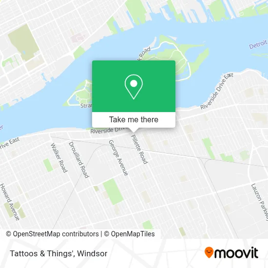 Tattoos & Things' map