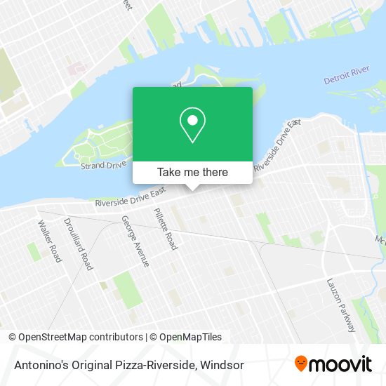 Antonino's Original Pizza-Riverside map