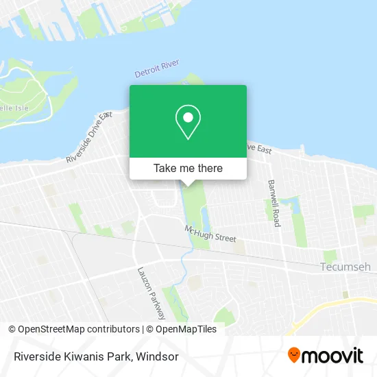 Riverside Kiwanis Park map