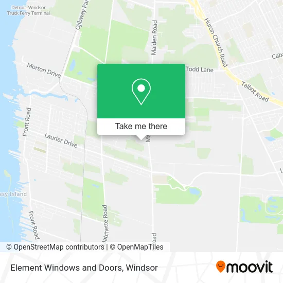 Element Windows and Doors map