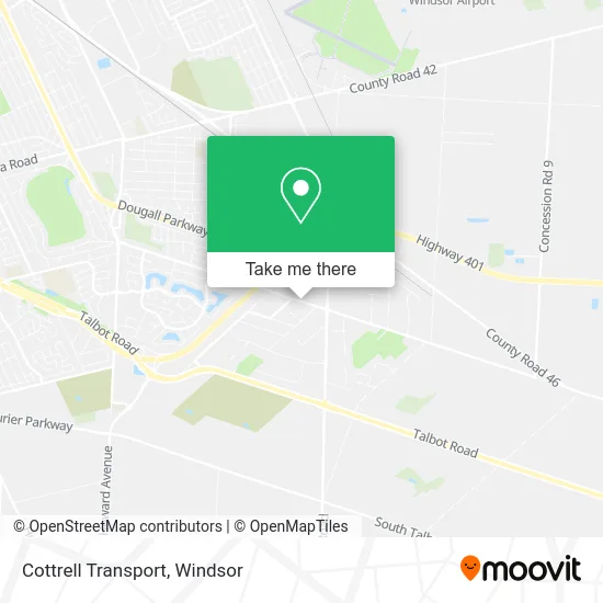 Cottrell Transport map