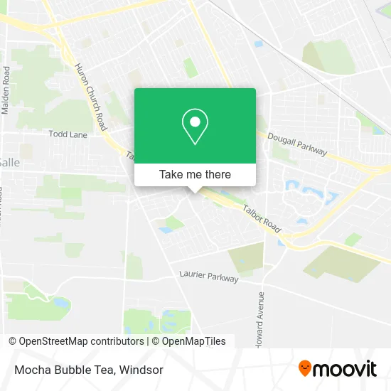 Mocha Bubble Tea map