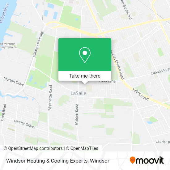 Windsor Heating & Cooling Experts map