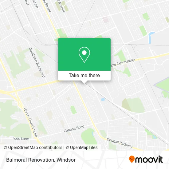 Balmoral Renovation map