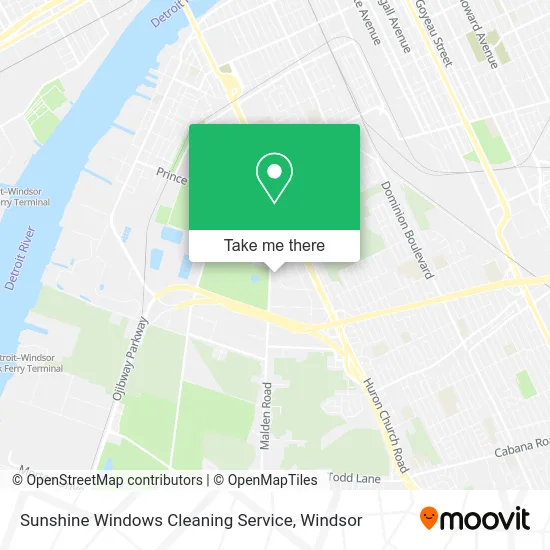 Sunshine Windows Cleaning Service map