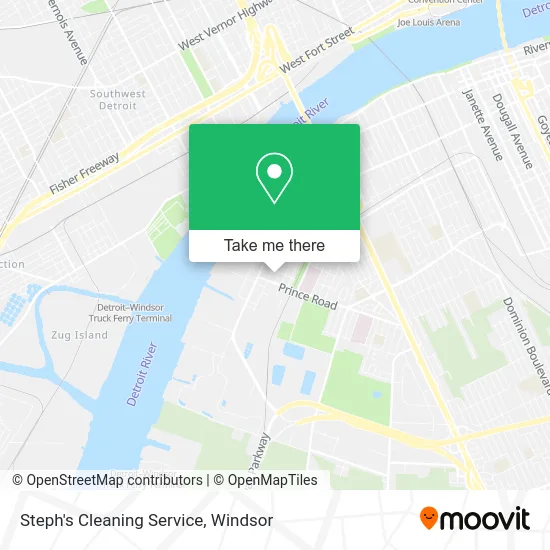 Steph's Cleaning Service map