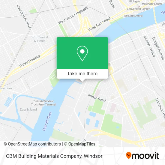 CBM Building Materials Company map