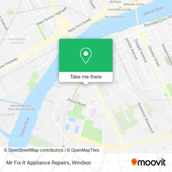 Mr Fix-It Appliance Repairs map