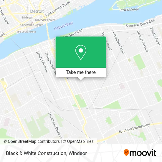 Black & White Construction map