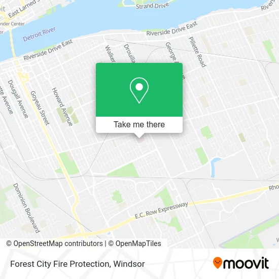 Forest City Fire Protection map