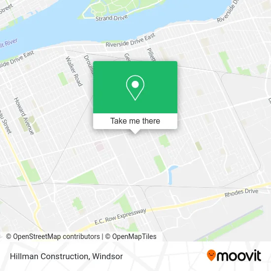 Hillman Construction map