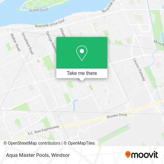 Aqua Master Pools map